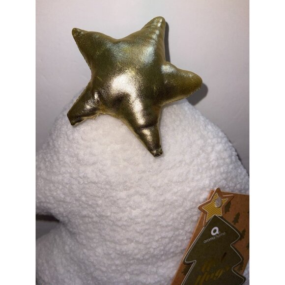 Hot Hugs Sherpa Shaped Christmas Tree Ivory Decorative Heat PadMicrowaveable NWT - Picture 2 of 14